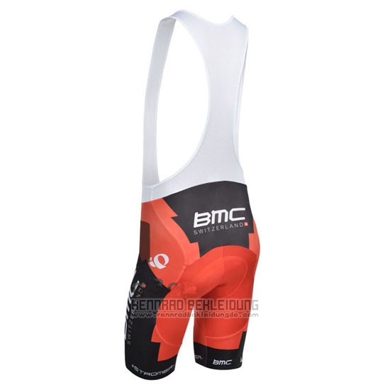 2014 Fahrradbekleidung BMC Champion Italien Blau und Orange Trikot Kurzarm und Tragerhose